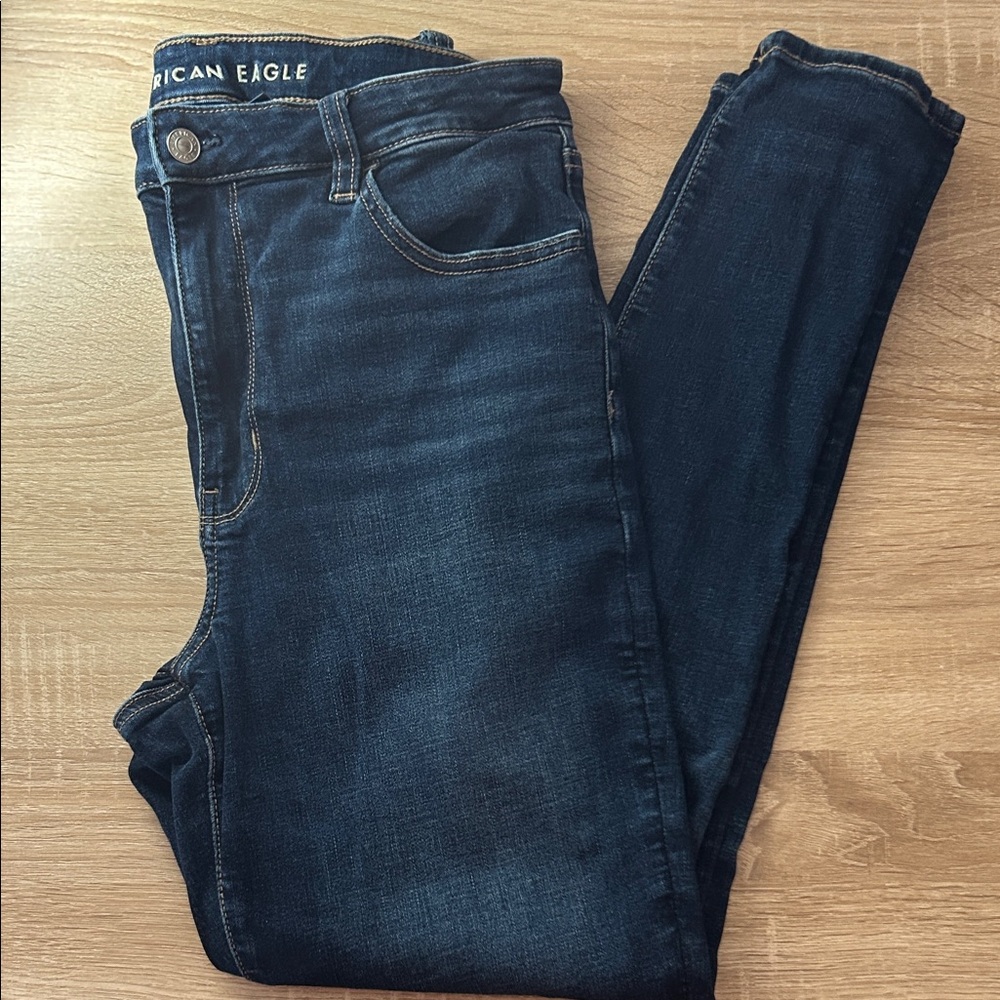 Super High Rise Jegging Dark Wash